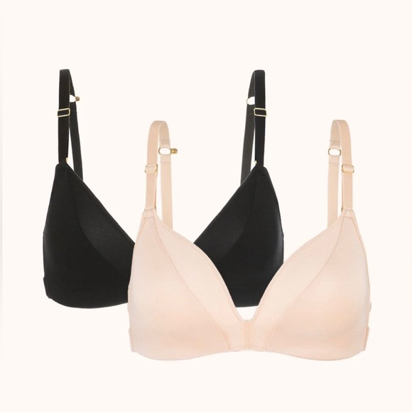 NWT 🔥 Lively The All-Day Deep V No-Wire, Set of 2, 32DD - Picture 1 of 13